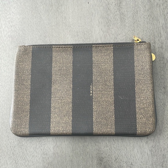 ❌SOLD❌ Rare Vintage FENDI Pequin Canvas Pouch - Picture 2 of 10
